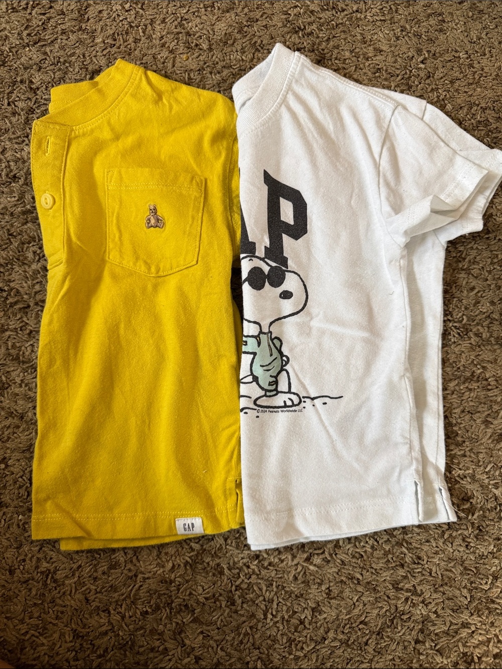 GAP Kids Yellow Short-Sleeve Pocket Tee